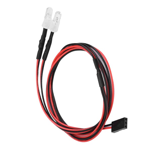 2 stk. 5 mm forlygter RC tilbehør LED-lys til 1/10 model driftbil (9# hvidt lys)