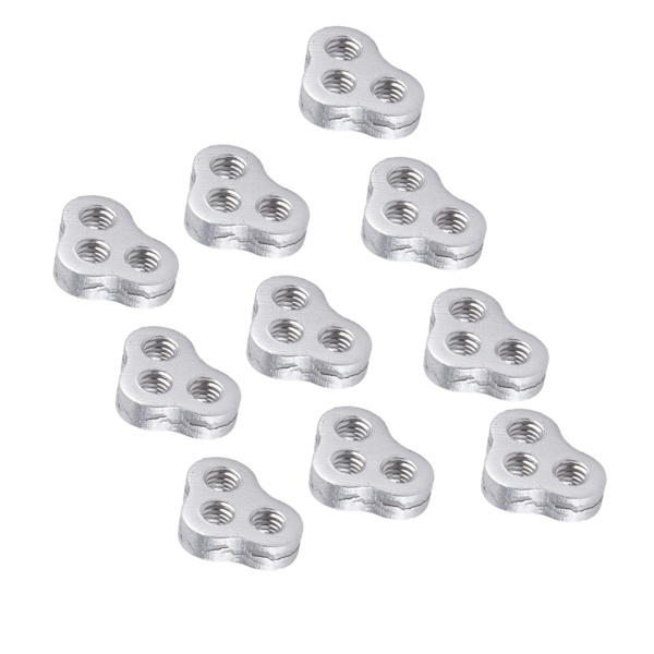 10 kpl Offset-kiinnikkeitä Luminum-seos 3-reikäinen Stabilointi Offset-kiinnike Roboteille Erityinen asennus