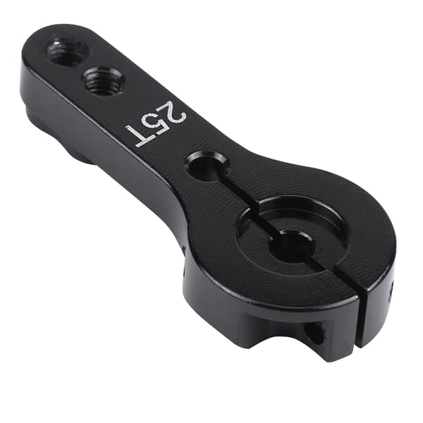 25mm Puolikas Servo-sarvi Futaba/Ace/TowerPro MG:lle (Musta)