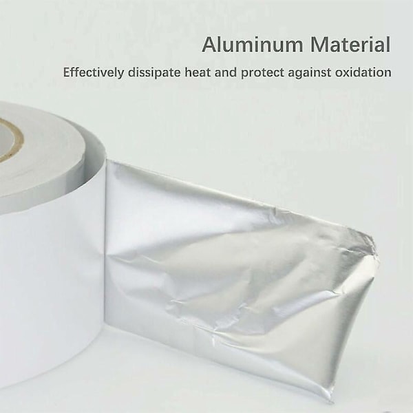 Aluminiumtejp Tätningstejp, 20m x 50mm, Silverfärg