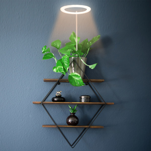 LED plantevækstlys 3 hoveder fuldt spektrum indendørs vækstlys plante med timer