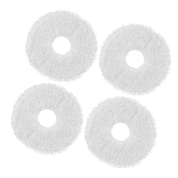 4 stk. Sweeper Mop Pad Fiber Rengjøring Mop Kluterstatning for DEEBOT X1 Feiing Robot