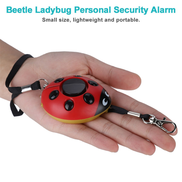 120db bærbar personlig sikkerhetsalarm Beetle Ladybug kvinner Kid Eldery Beskytt varsel