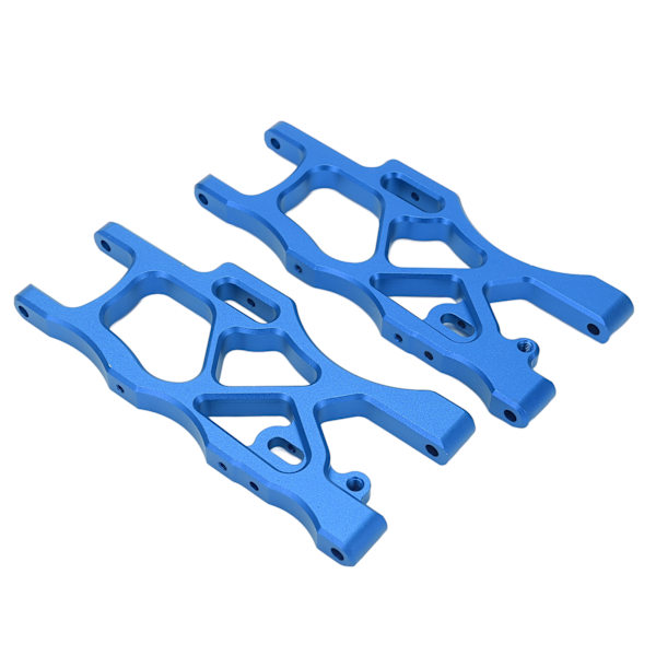1 par aluminiumlegering RC bil bakre fållarm metall nedre svingarm RC bil uppgraderingsdel för ARRMA MOJAVE 6S 1/7 blå