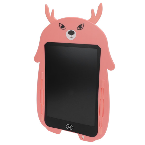 8,5 tommers LCD-skrivetavle Øyebeskyttelse LCD Fargerik Doodle Håndskriftpapir for 3 år + (Lyse rosa hjortfarget penn)