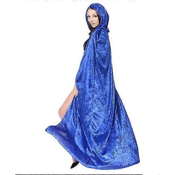 Halloween Flerfarvet Hætteklædt Kappe Død Vampyr Heks Karneval Halloween Teenage Heksekostume