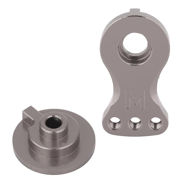 23T Buffer Metal Stål Ring Gear Arm til 1/10 1/8 RC Køretøj (M Model) (N10227T Titanium Farve)