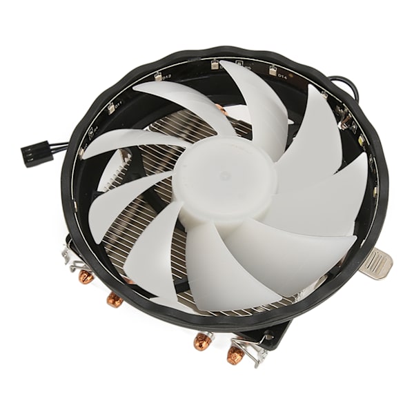 12 cm CPU-køler 3-bens interface Lav støj Stærk varmeafledning Computer CPU-køleventilator med RGB-lys