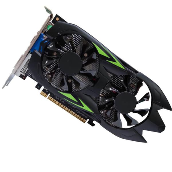 GTX1050TI Grafikkort med dubbla kylfläktar Stationär PC HD 4G Spelminneskort