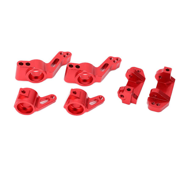 Främre C-säte Styrblock Kopparblock Bakaxelhållare för Traxxas Slash 2WD 1/10 RC Bil Röd