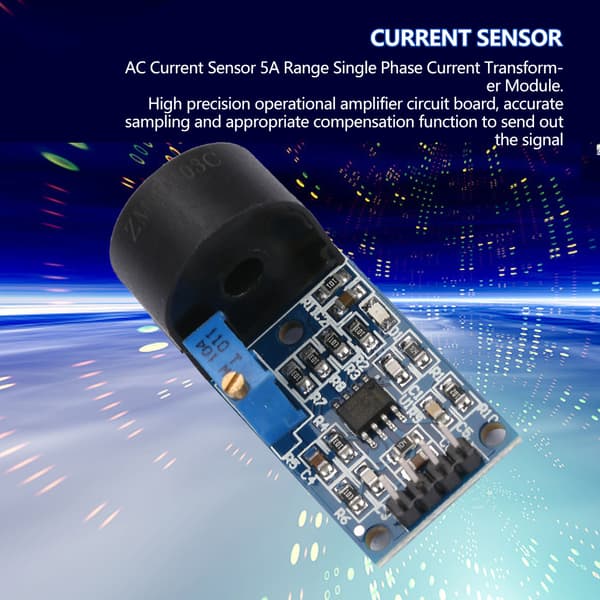 AC strømsensor 5A rekkevidde enfaset strømtransformator modul