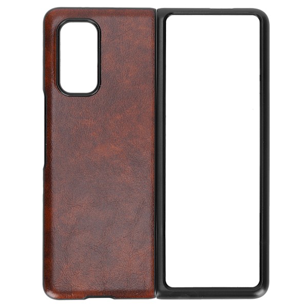 Business Style Pattern Läder Smartphone Fodral för Xiaomi MIX FOLD Fodral för TelefonskyddBrun