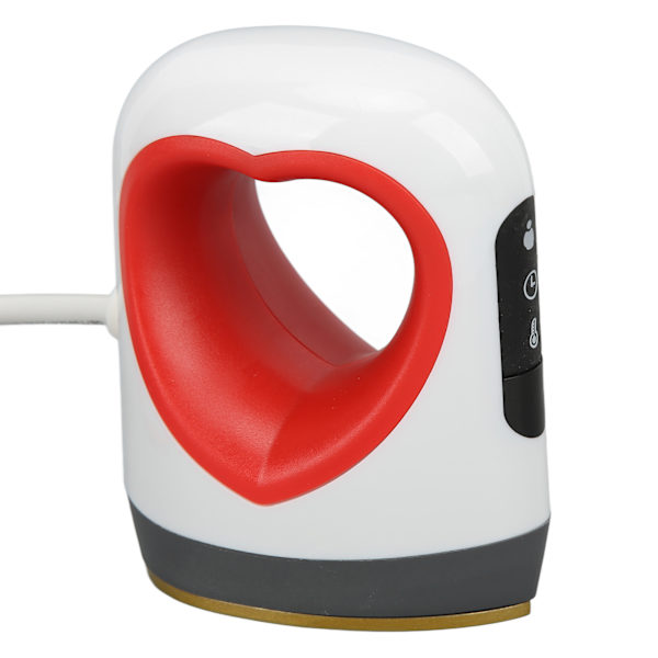 Mini varmepresse 4 niveauer temperatur Håndholdt design Lille varmepresse maskine med LCD-skærm til hatte sko tasker 220V EU-stik