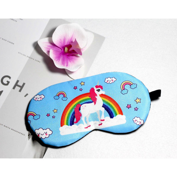 Presentförpackning Unicorn ROSA Mjuk Ögonmask Bomullsögonbindel Rese Relax Sömnmask UK
