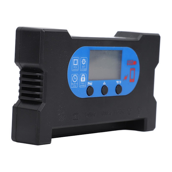 Solsystemregulator HD-skärm Dubbel USB Typ C DC Snabbladdning Multiskydd Solpanelsregulator 10A