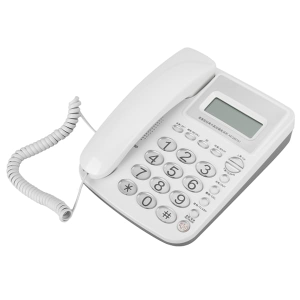 AEQ96761 Kristallknappar Hushållskontor Hemtelefon Fast utrustning Vit