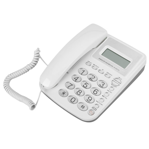 AEQ96761 Krystalknapper Husholdningskontor Hjem Telefon Fastnet Udstyr Hvid