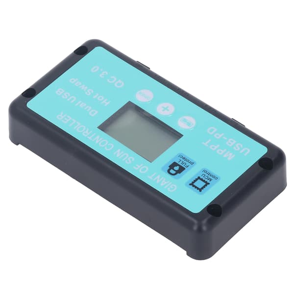 12V 24V MPPT Solar ladekontroller Profesjonell USB PD QC3.0 Solcellepanelregulator med LCD-skjerm for batteri 30A
