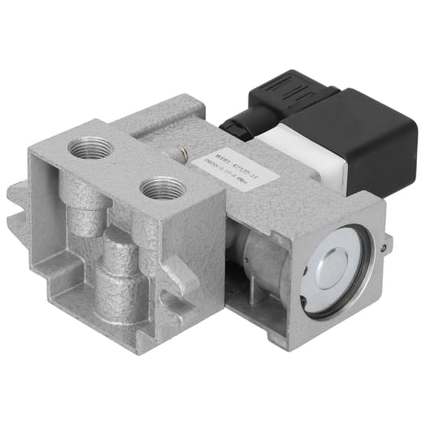 Elektrisk magnetventil G1/2in afspærring 2 positioner 3-vejs forbindelse aluminiumslegering K23JD‑15DC24V