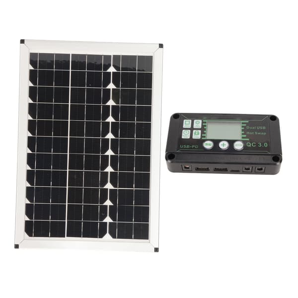 100W solpanelsæt 220W inverter MPPT-controller Dobbelt USB-udgang solopladningspanel til bil