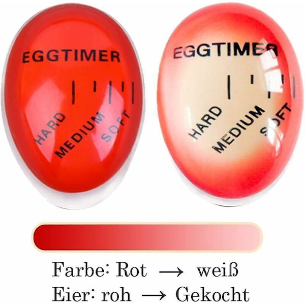 4 stk. Egg Koketimer, Egg Timer, Fargeskiftende Egg Timer Perfekt Kokte Egg Temperatur Kjøkkenhjelper