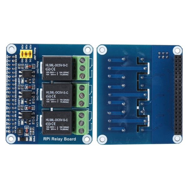 3Way Relay Module Expansion Module Passer til Raspberry Pi a b 2b 3b 4B(3Way Relay Module)