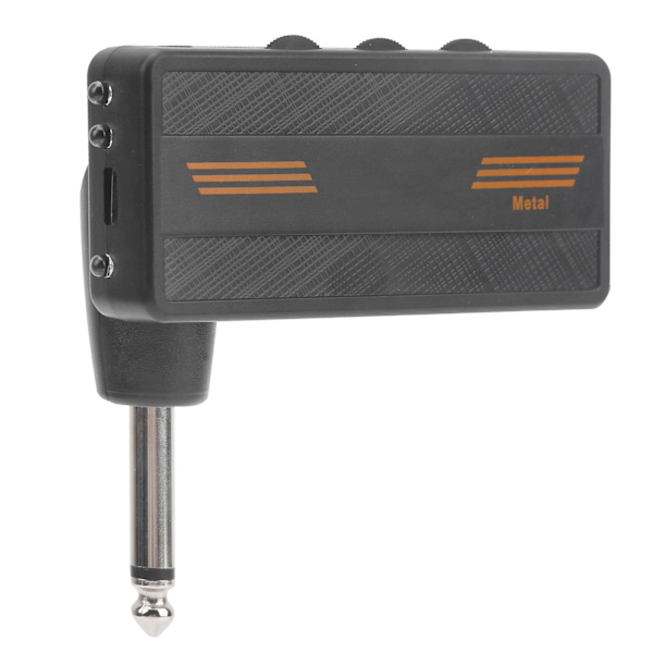 Plug Amp Elektrisk Gitarr Hörlursförstärkare Laddningsbar Portabel Distortion Effekt CA‑101