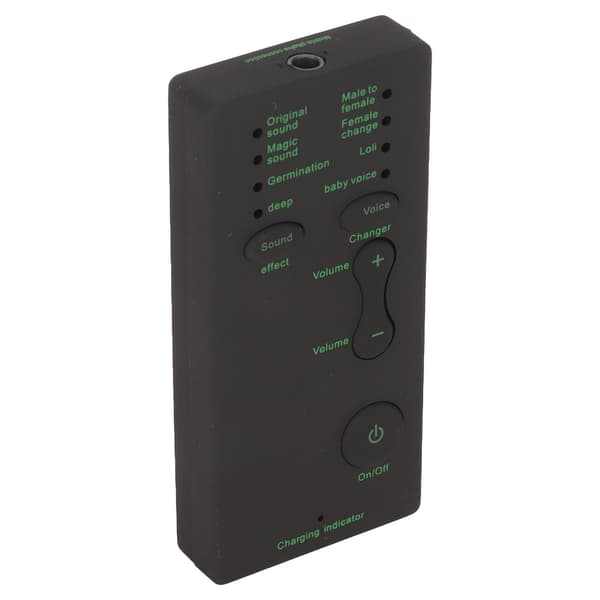Stemmeskifter 7 lydeffekter Justerbar Bærbar Mini Multifunktionel Stemmeforklæder til Mobiltelefon PC til XBOX til PS4