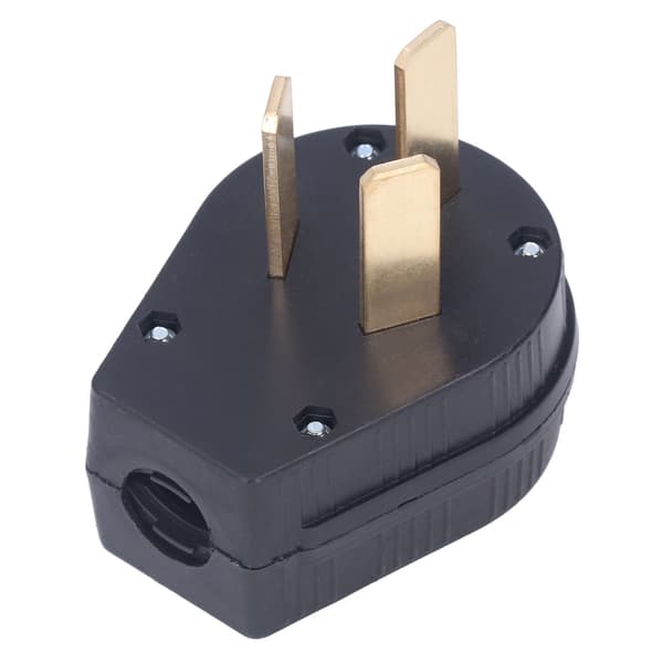 3-benet industriel lige stik messingkontakter hanstik US standard 50A 125V/250V