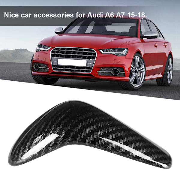 Växelspaksknopp i kolfiberlook för Audi A6 A7 15-18