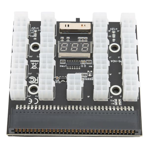 Breakout Board Strømfordelingskort Adapter 17 porte 6-benet Maksimal understøttelse 1200W computertilbehør 12V