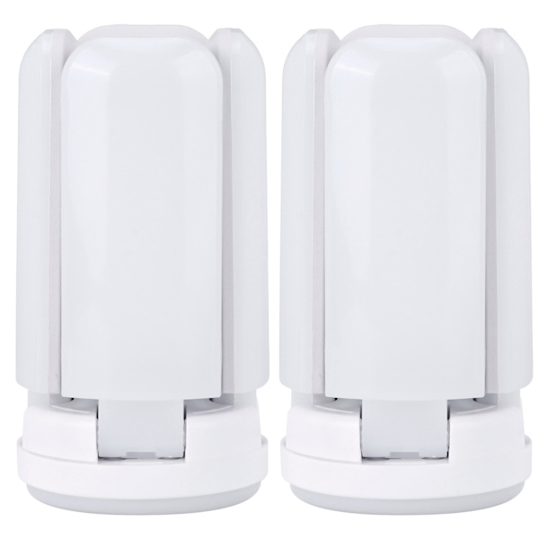 2 st 48W Garage Ljus Deformerbar Fällbar LED Gruvlampa för Lager Källare 85-265V