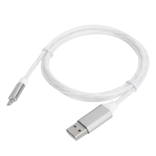 USB-ladekabel for IOS LED-lys oppstrøms hurtigladekabel for IOS mobiltelefoner Fargerikt lys