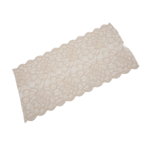 Spetsband 10 meter 23 cm bredd dekorativ elegant spetskant för presentförpackning brudkläder broderidekoration hudfärg