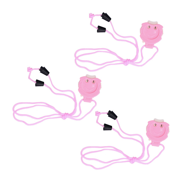 3 st Sticksömsräknare Liten bärbar mini Förbättra stickningseffektiviteten Söta rosa stygnräknare för hushåll