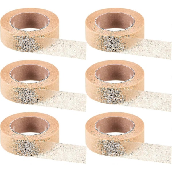 Selvklebende tape for sårskader - 6 ruller elastisk hudtape pustende neseklistremerker