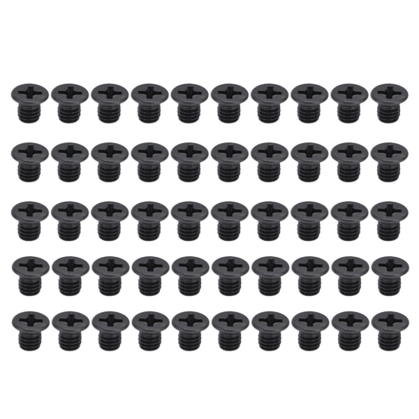 50 stk Forsenkede kryssskruer DIN 965 Sort galvanisert maskinskrue sortiment KitM3x4