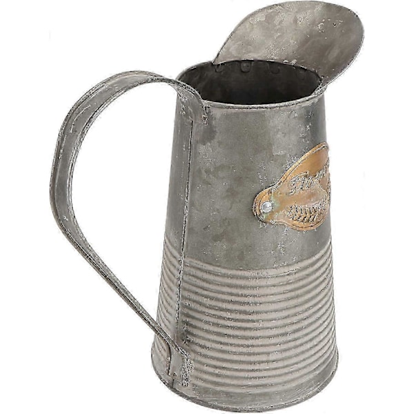 Metall Blomvas Retro Järnkonst Blomkruka Konstgjorda Blommor Dekorativa 21,5x20,5x12cm