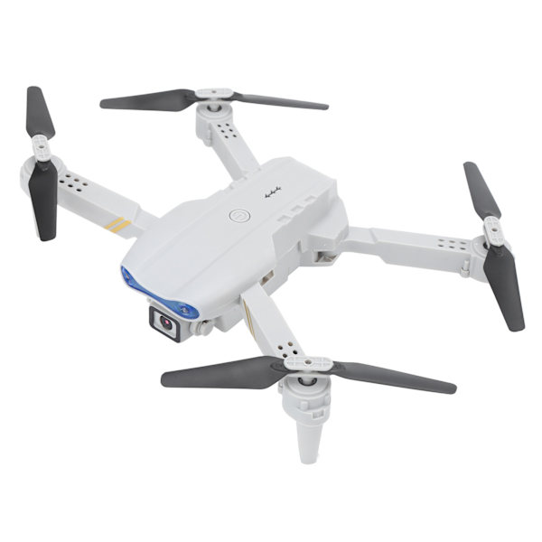 Fjärrkontroll 4K-kamera drönare hopfällbar 4-axlig RC Quadcopter modellleksak med LED-ljus Dubbel kamera