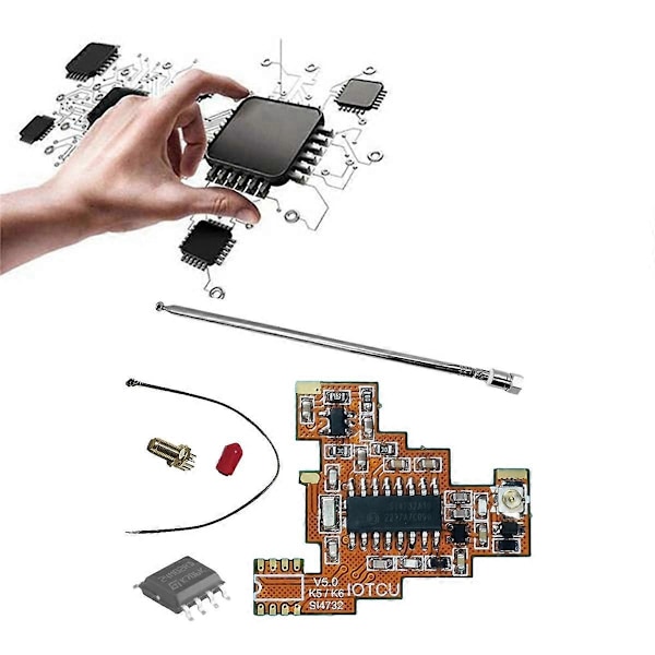 SI4732 V5.0 FPC-moduuli + 2M siru + antenni Quansheng UVK5 UVK6:lle