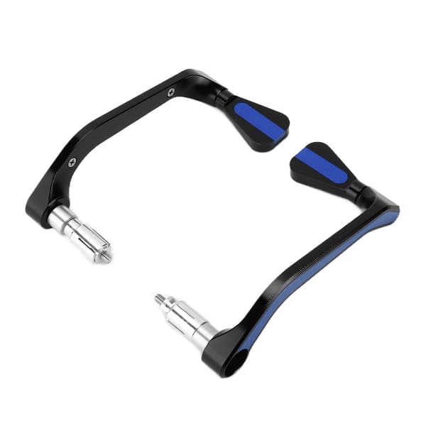 2PCS Motorcykel Styrskydd Aluminiumlegering Modifiering Underhåll Universal för 22mm/0.87in Blå