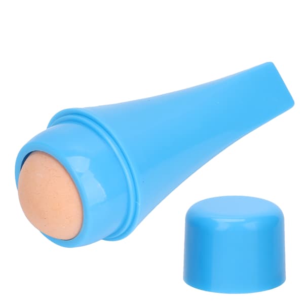 Vulkanisk olieabsorberende ansigtsrulle Ansigtsrensende oliekontrolrulle Massager Blå