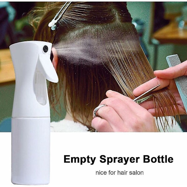 Hårsprayflaska, Layhou 200ML Tom Sprayflaska Ultrafin Dimspray Vattenflaska Kontinuerlig Spruta för Frisörsalong, Växter, Rengöring