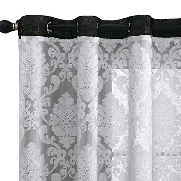 Gardiner för Vardagsrum Modern Cirkel Effekt, Inredningsgardiner och Draperier för Sovrumsfönster Termiska Mörkläggningsgardiner Halvtäckande, Öljetter, 140 x 2