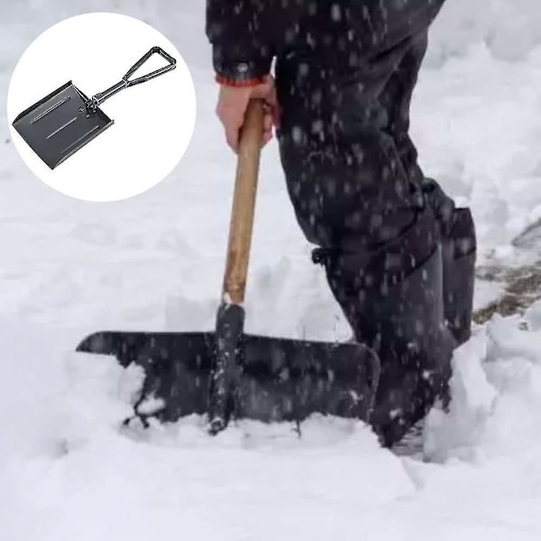 Snøskuffe med aluminiumskaft, sammenleggbar skuffe