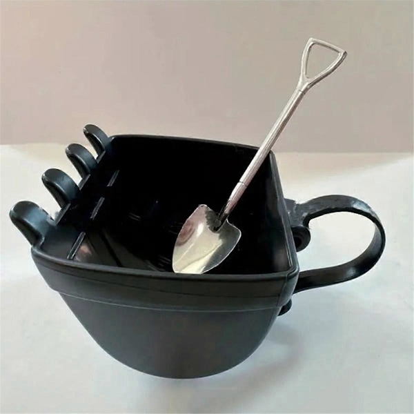 Kaffekopp Grävskopa Mugg Med Spadesked Tekopp Svart
