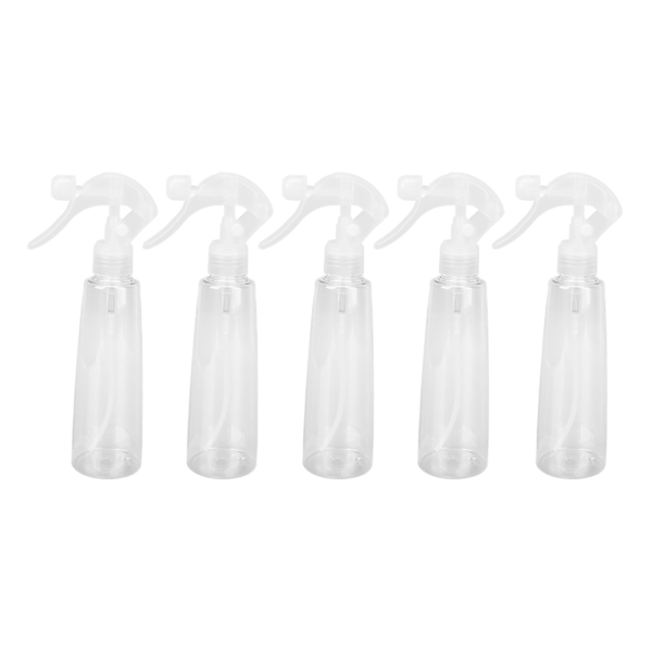 5 st sprayflaskor 200 ml stor sprayvolym transparenta små sprayflaskor för hem utomhus kontor resor