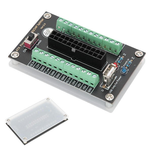 Strømkilde Breakout Board Modul Adapter Terminal Elektronisk Komponent ATX 20/24pin