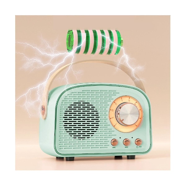 Trådlös Retro Bluetooth Högtalare Radio, Portabel Bluetooth Högtalare för Utomhusbruk Stöder Tws Pairing/u-