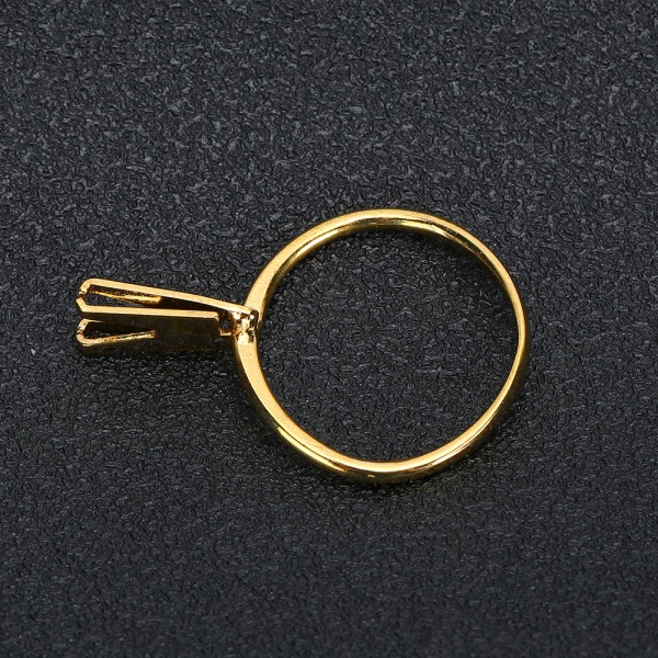 Profesjonell diamantholder edelstener Spring Prong Claw Ring Smykker Display Tilbehør Gul (lang)